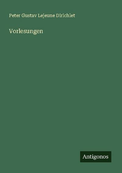 Vorlesungen