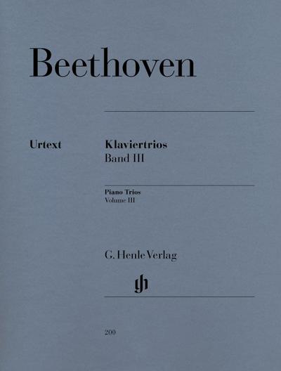 Ludwig van Beethoven - Klaviertrios, Band III. Band.3