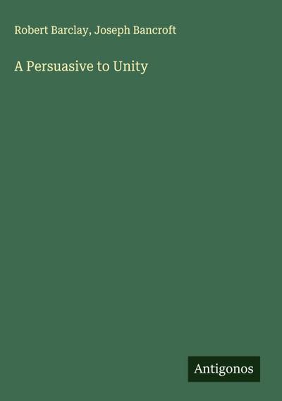 A Persuasive to Unity