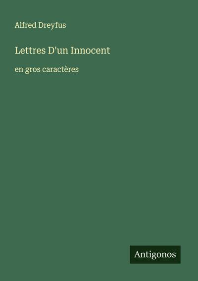 Lettres D’un Innocent