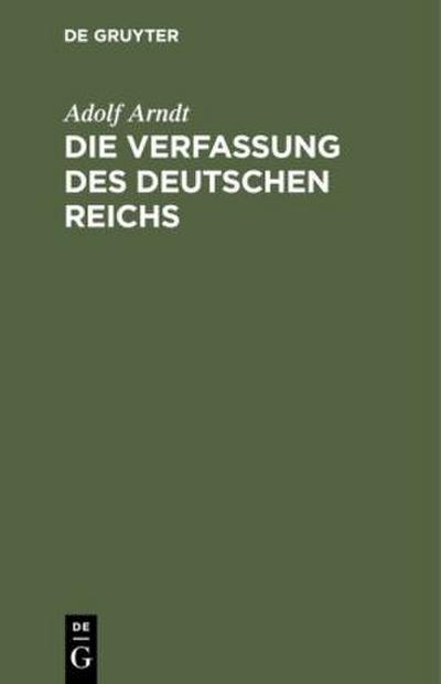 Die Verfassung des Deutschen Reichs