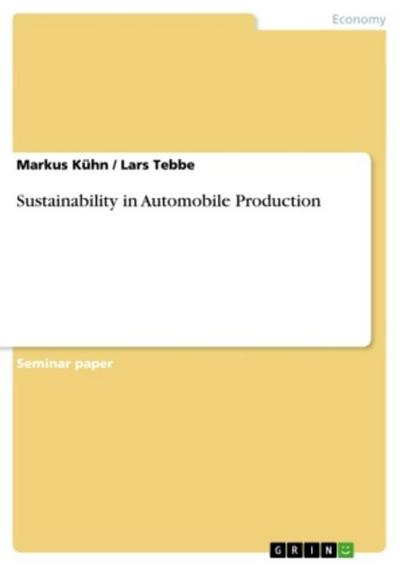 Sustainability in Automobile Production