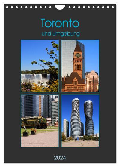 Toronto und Umgebung (Wandkalender 2024 DIN A4 hoch), CALVENDO Monatskalender