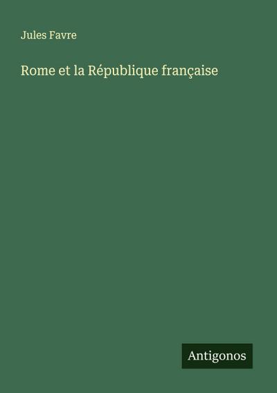Rome et la République française