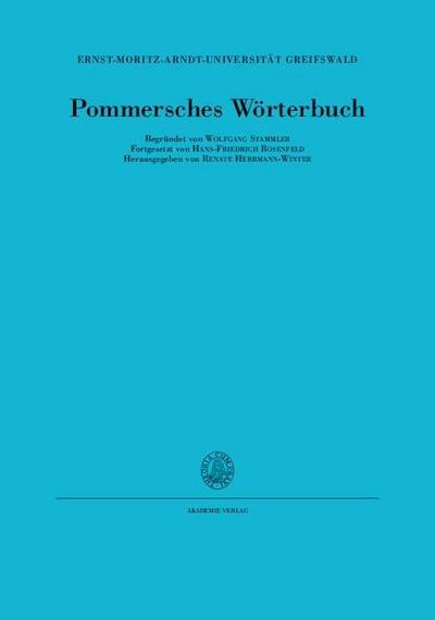 Pommersches Wörterbuch Pa(m)panischke bis puje