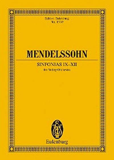 Sinfonias IX-XII