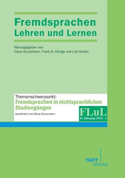 Gnutzmann, C: Fremdsprachen Lehren und Lernen 2012 Heft 2