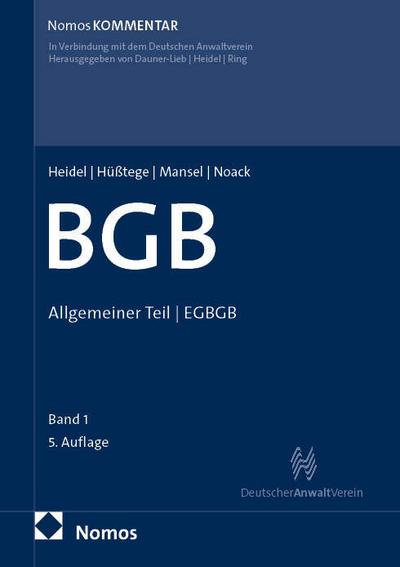 Bürgerliches Gesetzbuch: Allgemeiner Teil | EGBGB