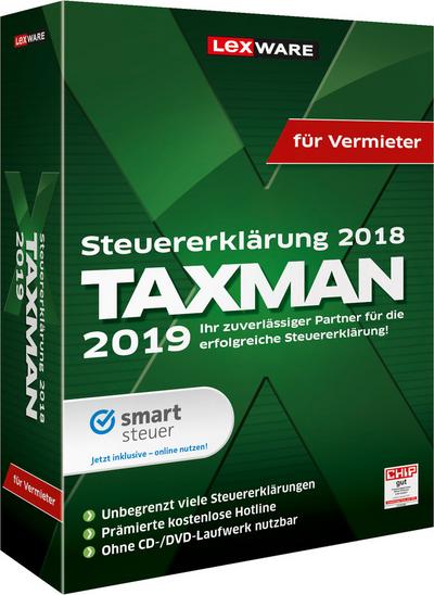 Taxman 2019 für Vermieter, 1 CD-ROM