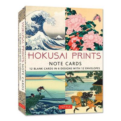 Hokusai Prints Note Cards - 12 Cards