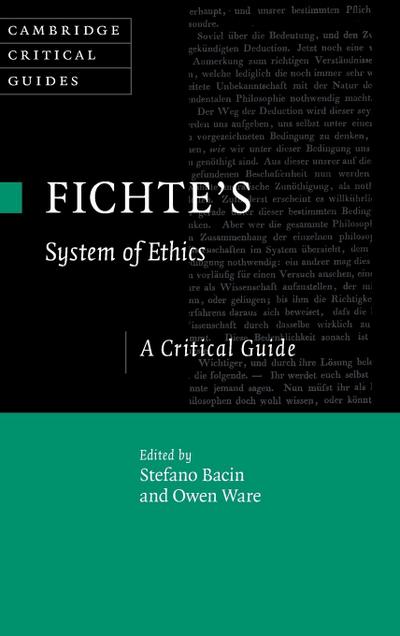 Fichte’s System of Ethics