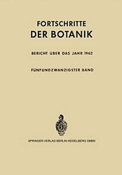Bericht über das Jahr 1962