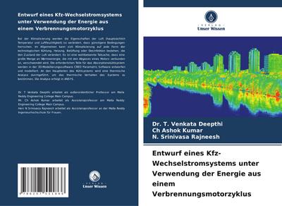 Entwurf eines Kfz-Wechselstromsystems unter Verwendung der Energie aus einem Verbrennungsmotorzyklus