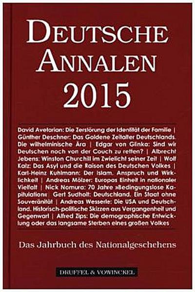 Deutsche Annalen 2015