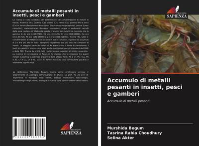 Accumulo di metalli pesanti in insetti, pesci e gamberi