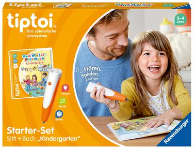 Ravensburger tiptoi Starter-Set 00113: Stift und Wörter-Bilderbuch Kindergarten- Lernsystem für Kinder ab 3 Jahren