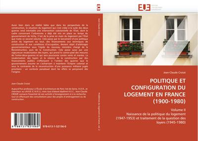 Politique Et Configuration Du Logement En France (1900-1980)