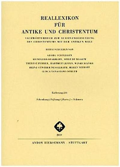 Reallexikon für Antike und Christentum