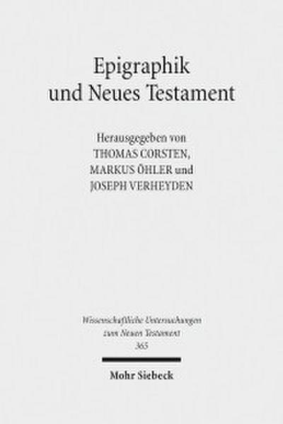 Epigraphik und Neues Testament