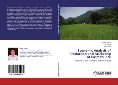 Economic Analysis of Production and Marketing of Basmati Rice