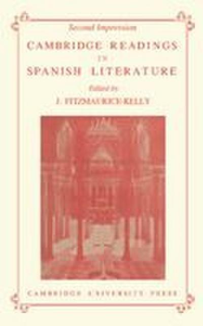 Cambridge Readings in Spanish Literature