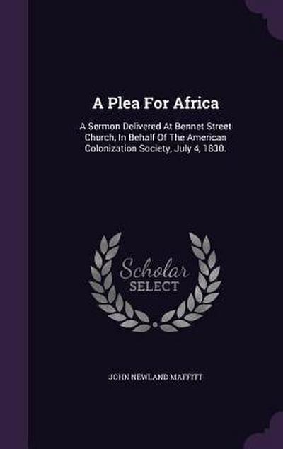 A Plea For Africa