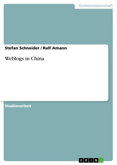 Weblogs in China