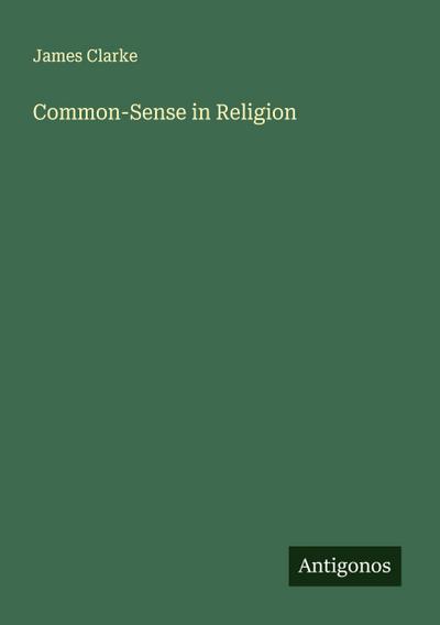 Common-Sense in Religion