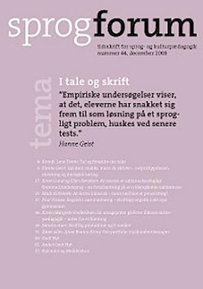 I tale og skrift