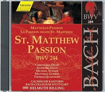 Matthäus-Passion. St. Matthew Passion, 3 Audio-CDs, 3 Audio-CDs
