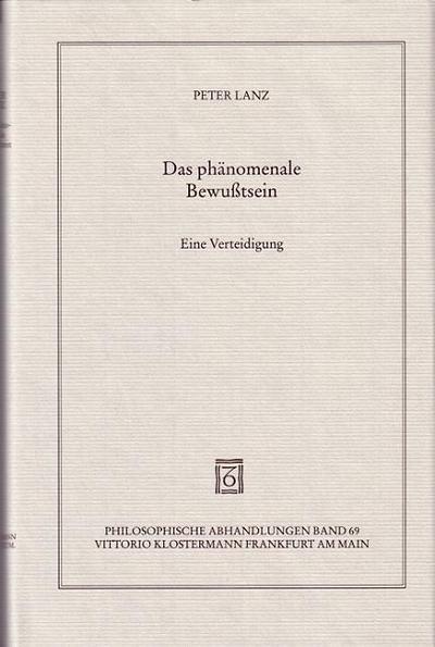 Das phänomenale Bewußtsein