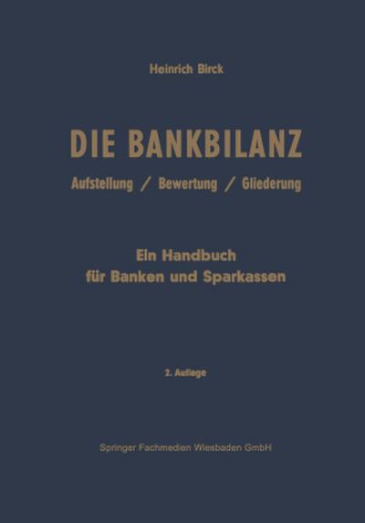 Die Bankbilanz