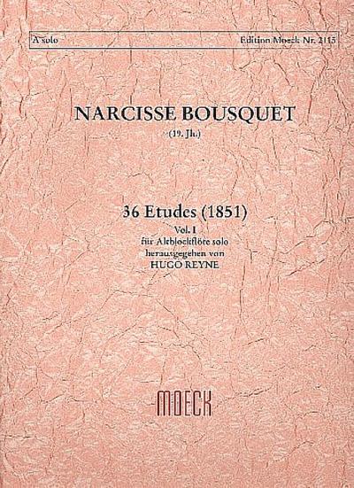 36 Etüden (1851) Band 1 (Nr.1-12)für Altblockflöte solo