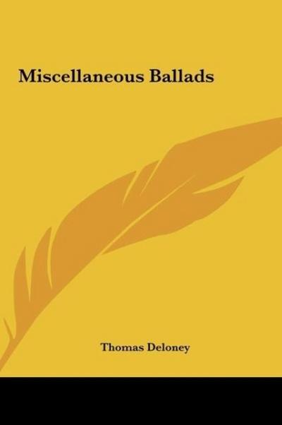 Miscellaneous Ballads