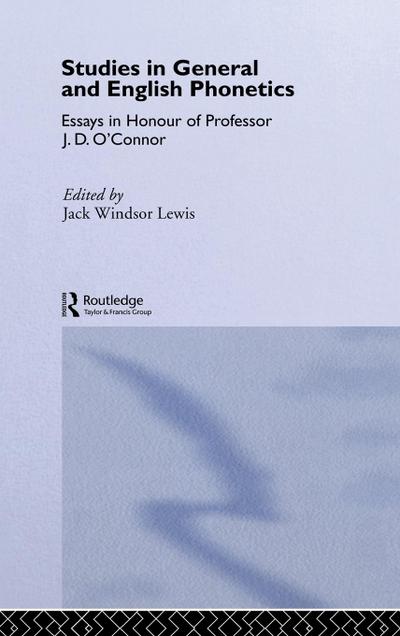 Studies in General and English Phonetics