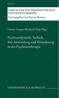 Psychoanalytische Technik, ihre Anwendung und Verä
