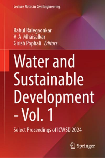 Water and Sustainable Development - Vol. 1