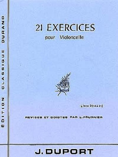 21 Exercices vol 2 (no-14-21)pour violoncelle