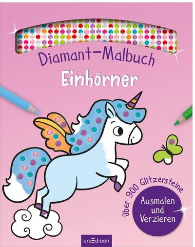 Diamant-Malbuch Einhörner