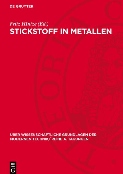 Stickstoff in Metallen