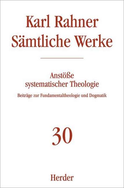 Karl Rahner Sämtliche Werke