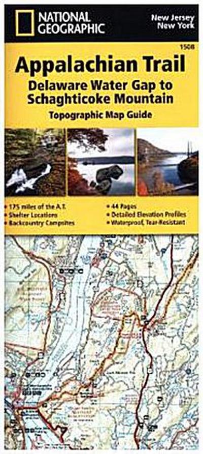 Appalachian Trail: Delaware Water Gap to Schaghticoke Mountain Map [New Jersey, New York]