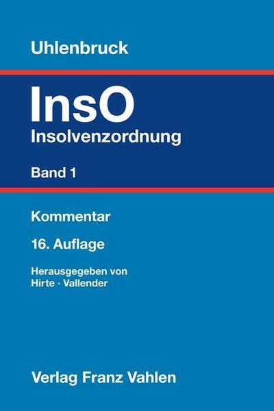 Insolvenzordnung  Band 1