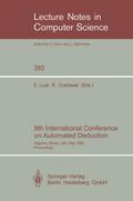 9th International Conference on Automated Deduction
