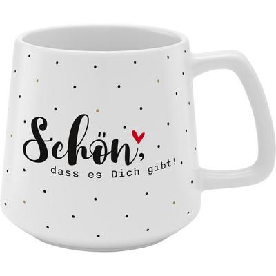 GRUSS & CO Tasse Konisch,  Motiv "Schön, dass es dich gibt!"
