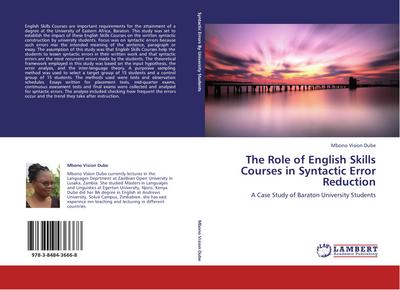 The Role of English Skills Courses in Syntactic Error Reduction