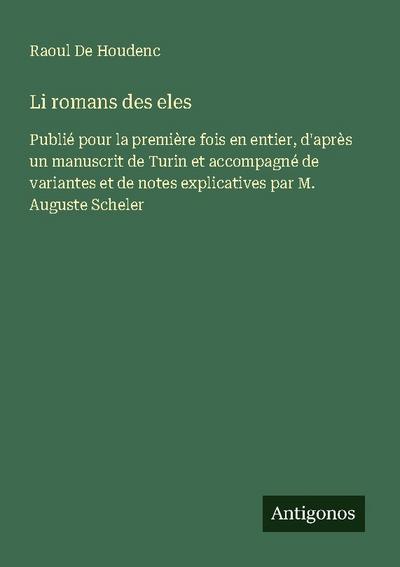 Li romans des eles