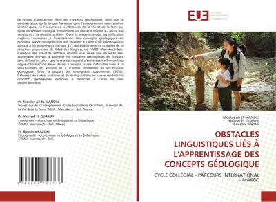 OBSTACLES LINGUISTIQUES LIÉS À L’APPRENTISSAGE DES CONCEPTS GÉOLOGIQUE