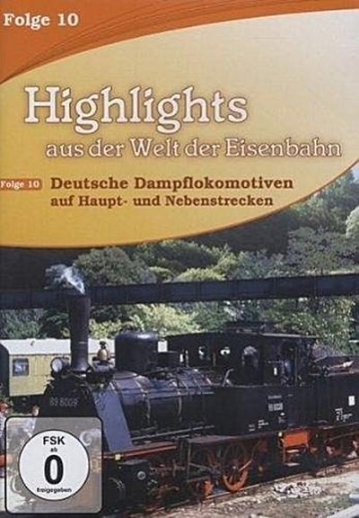 Highlights aus der Welt der Eisenbahn, DVD-Videos Deutsche Dampflokomotiven, 1 DVD