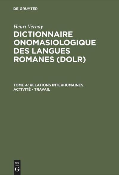 Relations interhumaines. Activité - Travail